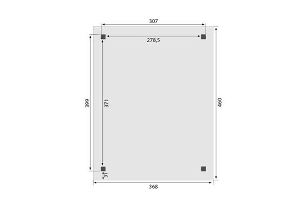 Grote foto overkapping royal serie 1 douglas 310 x 400 cm tuin en terras tuinhuisjes en blokhutten