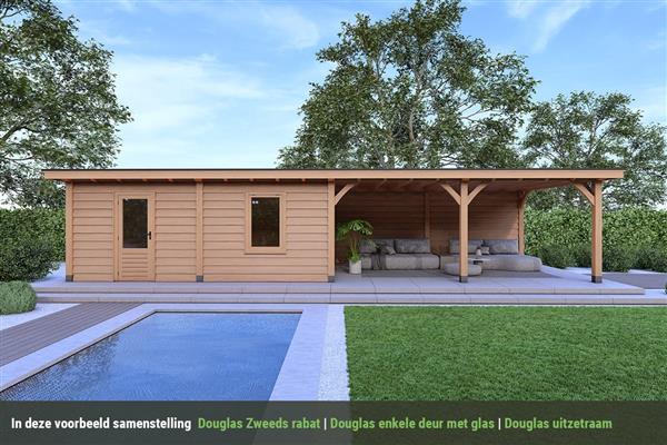 Grote foto overkapping royal serie 5 douglas 1400 x 310 cm tuin en terras tuinhuisjes en blokhutten
