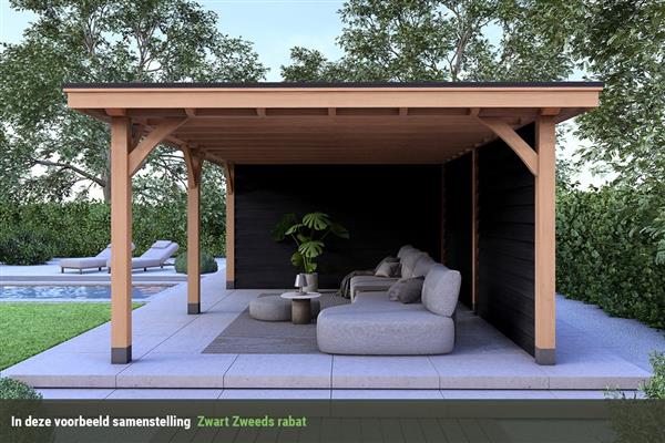 Grote foto overkapping royal serie 5 douglas 1400 x 310 cm tuin en terras tuinhuisjes en blokhutten