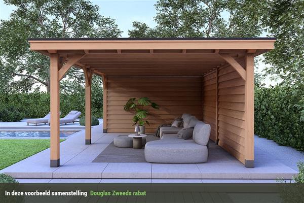 Grote foto overkapping royal serie 5 douglas 1400 x 310 cm tuin en terras tuinhuisjes en blokhutten