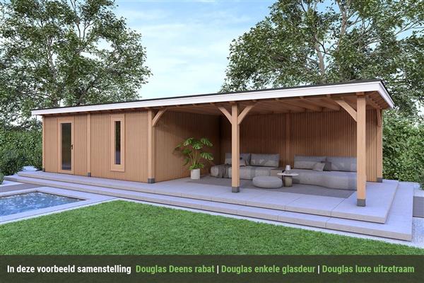 Grote foto overkapping royal serie 5 douglas 1400 x 310 cm tuin en terras tuinhuisjes en blokhutten