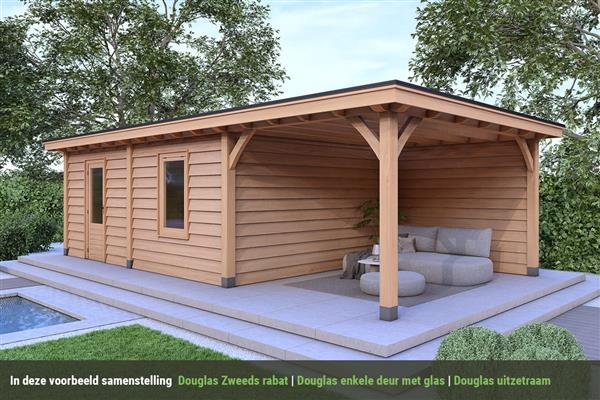 Grote foto overkapping royal serie 5 douglas 750 x 310 cm tuin en terras tuinhuisjes en blokhutten