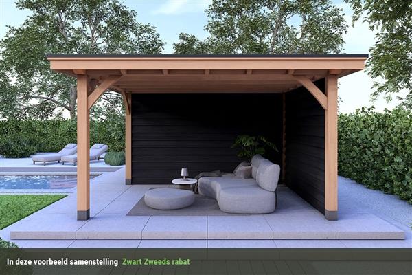 Grote foto overkapping royal serie 5 douglas 750 x 310 cm tuin en terras tuinhuisjes en blokhutten