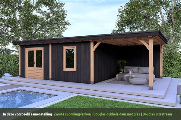 Grote foto overkapping royal serie 5 douglas 750 x 310 cm tuin en terras tuinhuisjes en blokhutten