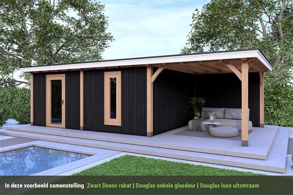 Grote foto overkapping royal serie 5 douglas 750 x 310 cm tuin en terras tuinhuisjes en blokhutten