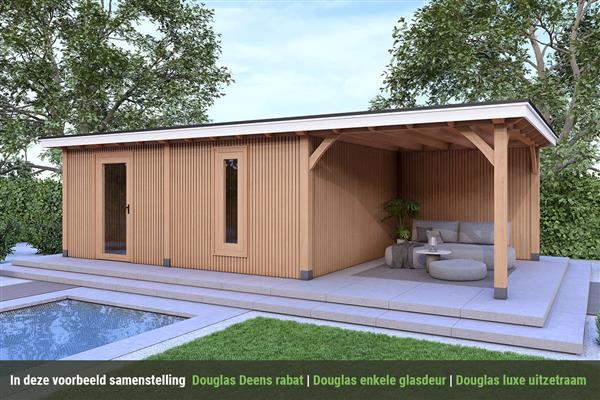 Grote foto overkapping royal serie 5 douglas 750 x 310 cm tuin en terras tuinhuisjes en blokhutten