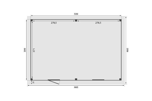 Grote foto overkapping royal serie 5 douglas 600 x 400 cm tuin en terras tuinhuisjes en blokhutten