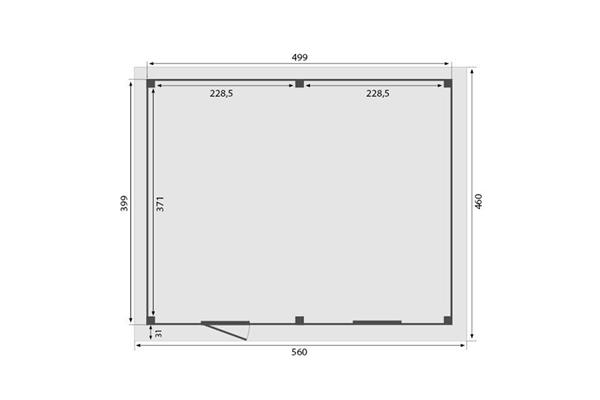 Grote foto overkapping royal serie 5 douglas 500 x 400 cm tuin en terras tuinhuisjes en blokhutten