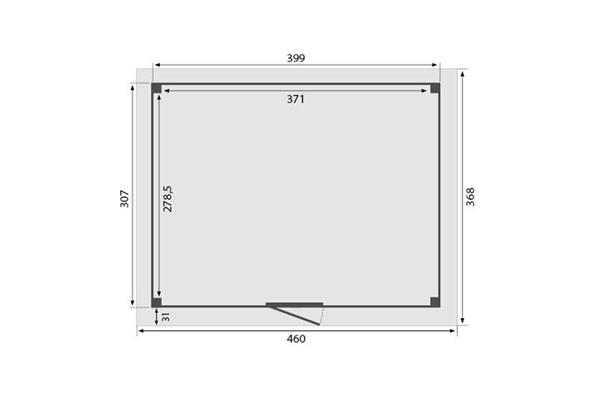 Grote foto overkapping royal serie 5 douglas 400 x 310 cm tuin en terras tuinhuisjes en blokhutten