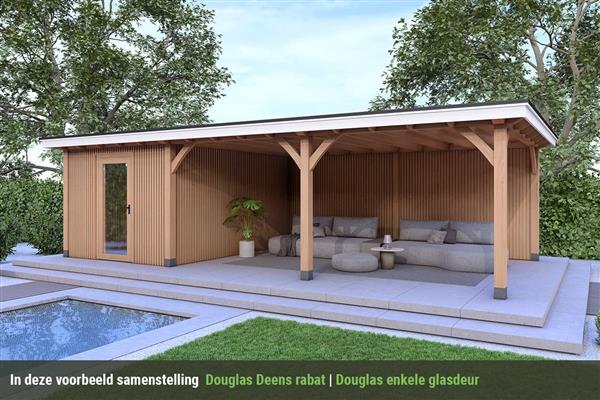 Grote foto overkapping royal serie 4 douglas 1050 x 400 cm tuin en terras tuinhuisjes en blokhutten