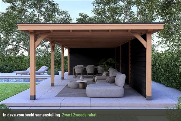 Grote foto overkapping royal serie 4 douglas 1400 x 310 cm tuin en terras tuinhuisjes en blokhutten