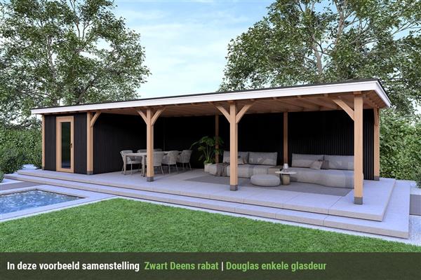Grote foto overkapping royal serie 4 douglas 1400 x 310 cm tuin en terras tuinhuisjes en blokhutten