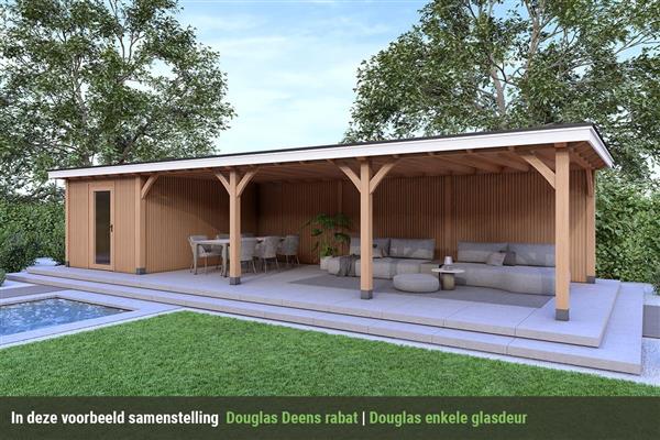 Grote foto overkapping royal serie 4 douglas 1400 x 310 cm tuin en terras tuinhuisjes en blokhutten