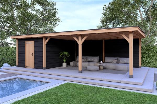 Grote foto overkapping royal serie 4 douglas 750 x 400 cm tuin en terras tuinhuisjes en blokhutten