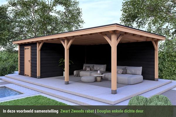 Grote foto overkapping royal serie 4 douglas 750 x 400 cm tuin en terras tuinhuisjes en blokhutten
