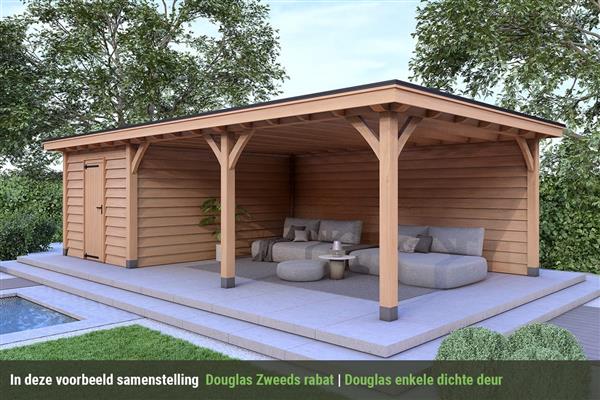 Grote foto overkapping royal serie 4 douglas 750 x 400 cm tuin en terras tuinhuisjes en blokhutten