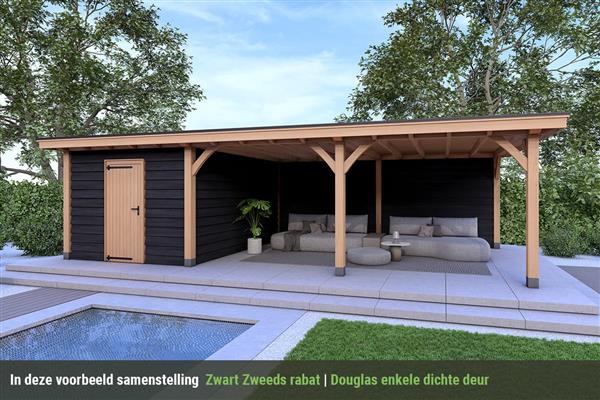 Grote foto overkapping royal serie 4 douglas 750 x 400 cm tuin en terras tuinhuisjes en blokhutten