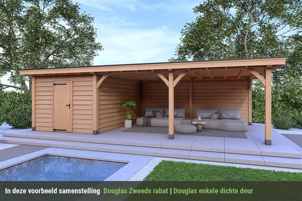 Grote foto overkapping royal serie 4 douglas 750 x 400 cm tuin en terras tuinhuisjes en blokhutten