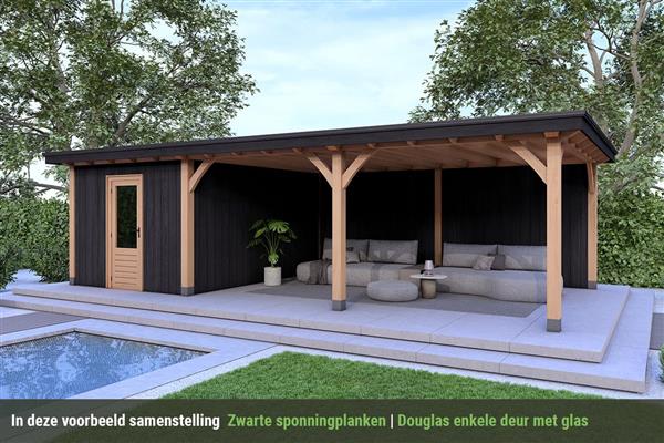 Grote foto overkapping royal serie 4 douglas 750 x 400 cm tuin en terras tuinhuisjes en blokhutten