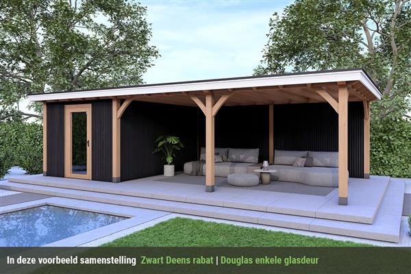 Grote foto overkapping royal serie 4 douglas 750 x 400 cm tuin en terras tuinhuisjes en blokhutten