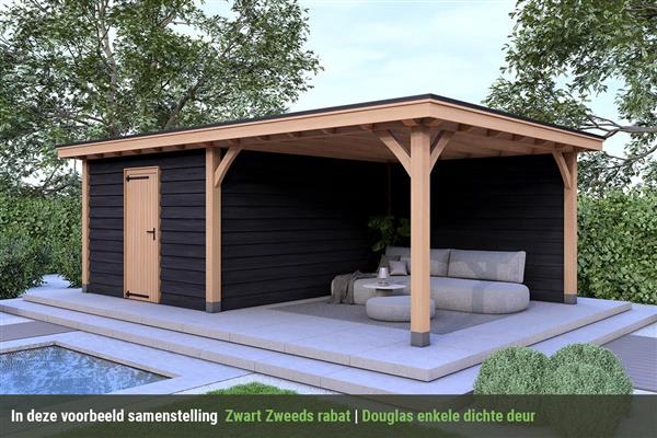 Grote foto overkapping royal serie 4 douglas 700 x 310 cm tuin en terras tuinhuisjes en blokhutten