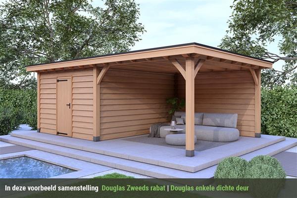 Grote foto overkapping royal serie 4 douglas 700 x 310 cm tuin en terras tuinhuisjes en blokhutten