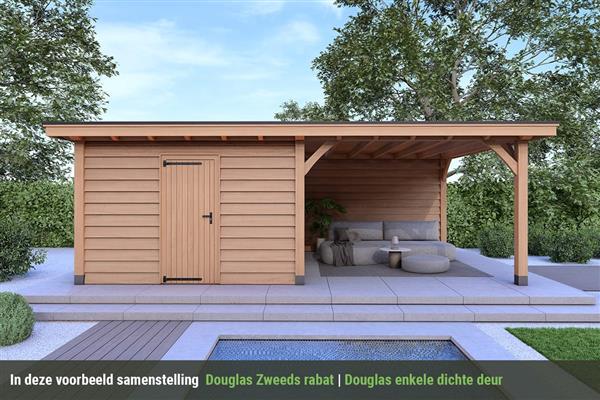 Grote foto overkapping royal serie 4 douglas 700 x 310 cm tuin en terras tuinhuisjes en blokhutten