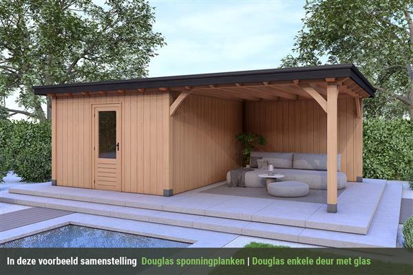 Grote foto overkapping royal serie 4 douglas 700 x 310 cm tuin en terras tuinhuisjes en blokhutten