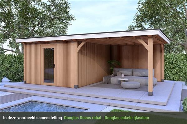 Grote foto overkapping royal serie 4 douglas 700 x 310 cm tuin en terras tuinhuisjes en blokhutten