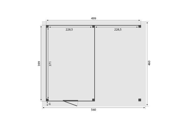 Grote foto overkapping royal serie 4 douglas 500 x 400 cm tuin en terras tuinhuisjes en blokhutten