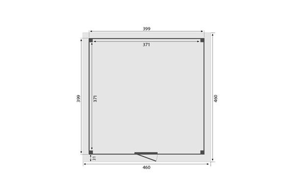 Grote foto overkapping royal serie 4 douglas 400 x 400 cm tuin en terras tuinhuisjes en blokhutten