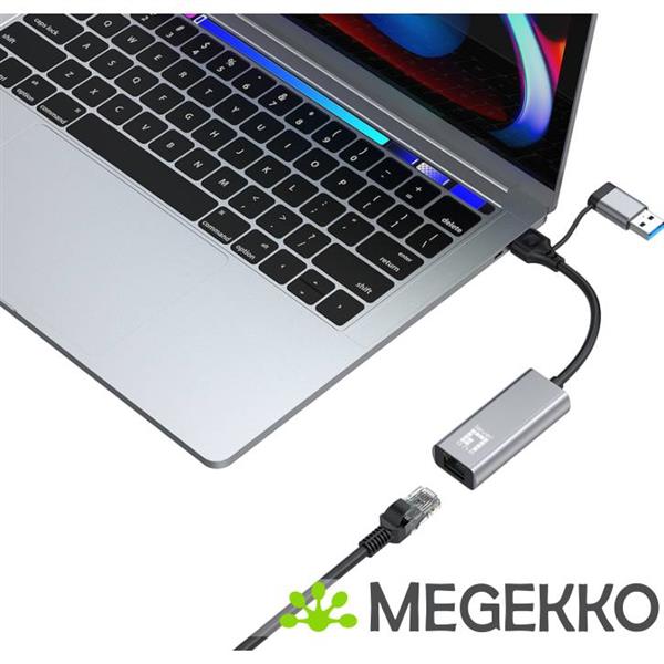 Grote foto levelone usb 0423 netwerkkaart ethernet 2500 mbit s computers en software netwerkkaarten routers en switches