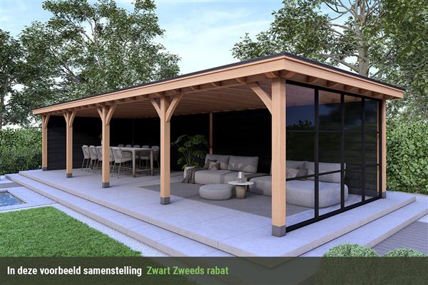 Grote foto overkapping royal serie 3 douglas 1200 x 310 cm tuin en terras tuinhuisjes en blokhutten