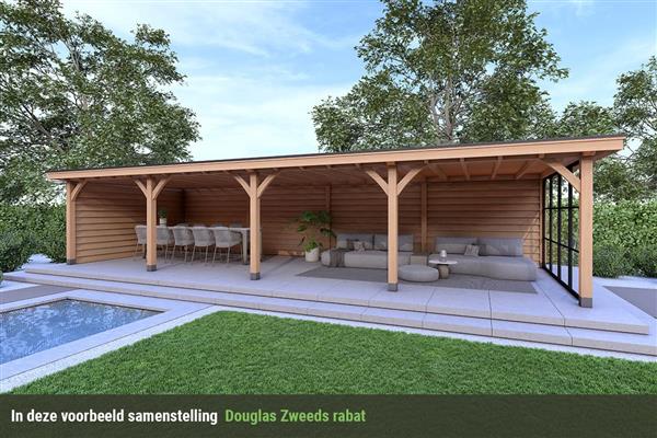 Grote foto overkapping royal serie 3 douglas 1200 x 310 cm tuin en terras tuinhuisjes en blokhutten