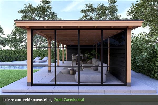 Grote foto overkapping royal serie 3 douglas 1200 x 310 cm tuin en terras tuinhuisjes en blokhutten