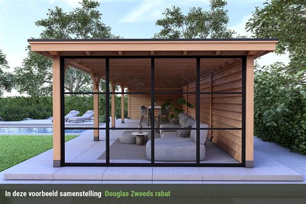 Grote foto overkapping royal serie 3 douglas 1200 x 310 cm tuin en terras tuinhuisjes en blokhutten