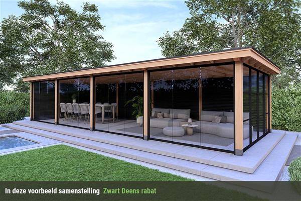 Grote foto overkapping royal serie 3 douglas 1200 x 310 cm tuin en terras tuinhuisjes en blokhutten