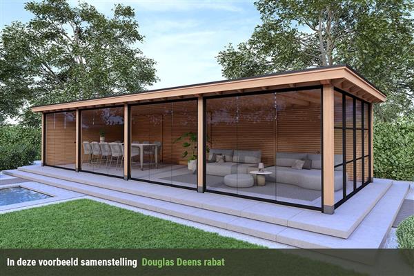 Grote foto overkapping royal serie 3 douglas 1200 x 310 cm tuin en terras tuinhuisjes en blokhutten
