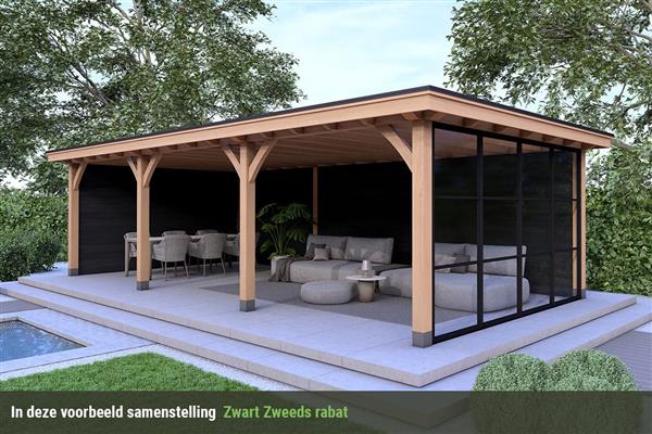 Grote foto overkapping royal serie 3 douglas 900 x 310 cm tuin en terras tuinhuisjes en blokhutten