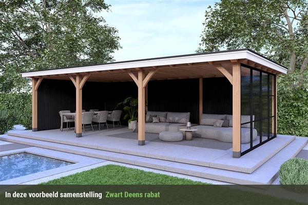 Grote foto overkapping royal serie 3 douglas 900 x 310 cm tuin en terras tuinhuisjes en blokhutten