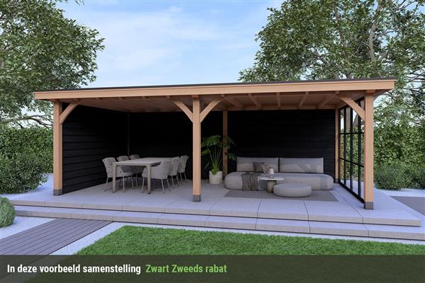 Grote foto overkapping royal serie 3 douglas 800 x 400 cm tuin en terras tuinhuisjes en blokhutten