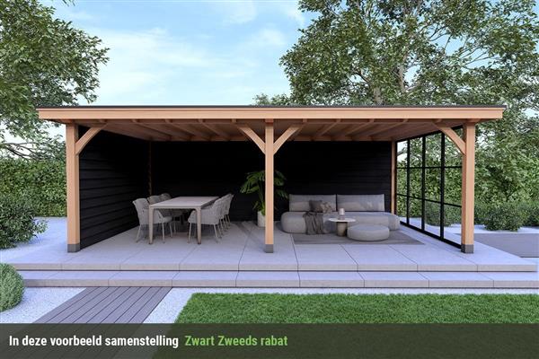 Grote foto overkapping royal serie 3 douglas 800 x 400 cm tuin en terras tuinhuisjes en blokhutten