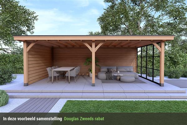 Grote foto overkapping royal serie 3 douglas 800 x 400 cm tuin en terras tuinhuisjes en blokhutten