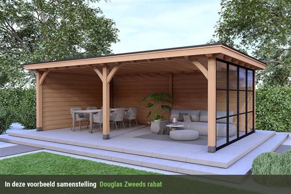 Grote foto overkapping royal serie 3 douglas 800 x 400 cm tuin en terras tuinhuisjes en blokhutten