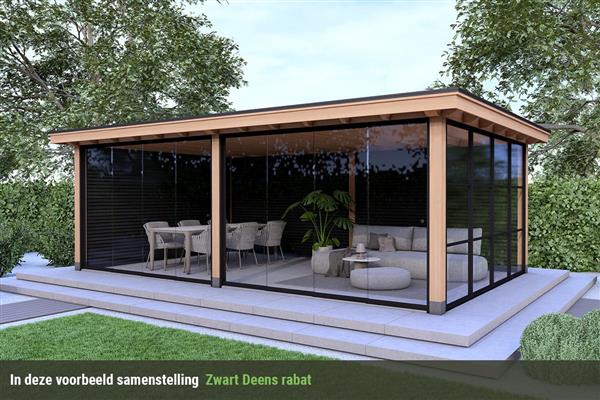 Grote foto overkapping royal serie 3 douglas 800 x 400 cm tuin en terras tuinhuisjes en blokhutten