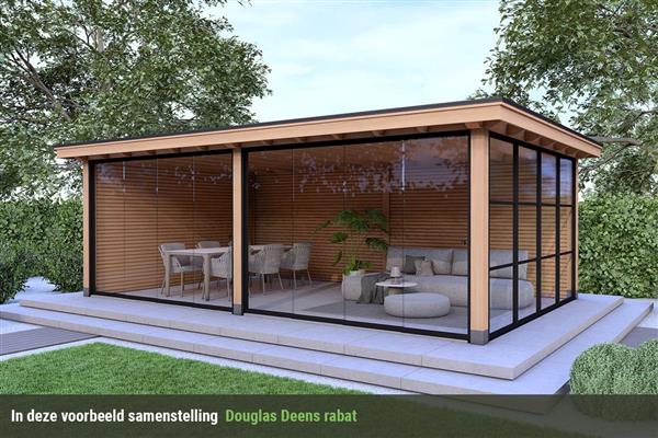 Grote foto overkapping royal serie 3 douglas 800 x 400 cm tuin en terras tuinhuisjes en blokhutten