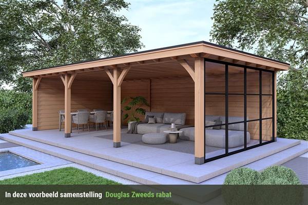 Grote foto overkapping royal serie 3 douglas 750 x 310 cm tuin en terras tuinhuisjes en blokhutten