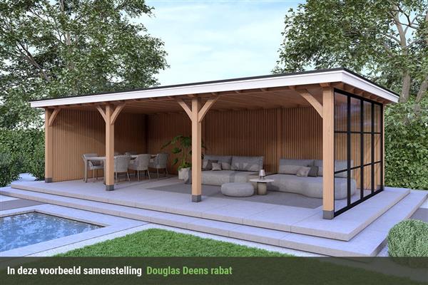 Grote foto overkapping royal serie 3 douglas 750 x 310 cm tuin en terras tuinhuisjes en blokhutten