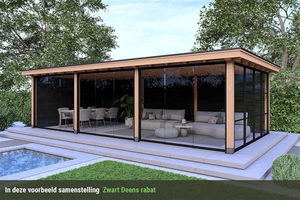 Grote foto overkapping royal serie 3 douglas 750 x 310 cm tuin en terras tuinhuisjes en blokhutten