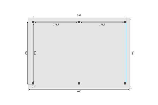 Grote foto overkapping royal serie 3 douglas 600 x 400 cm tuin en terras tuinhuisjes en blokhutten
